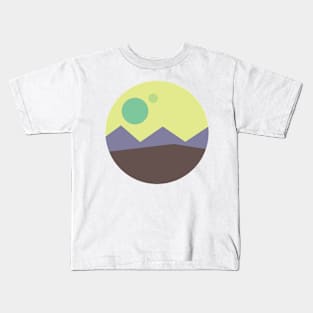 Mountain view illustration Kids T-Shirt